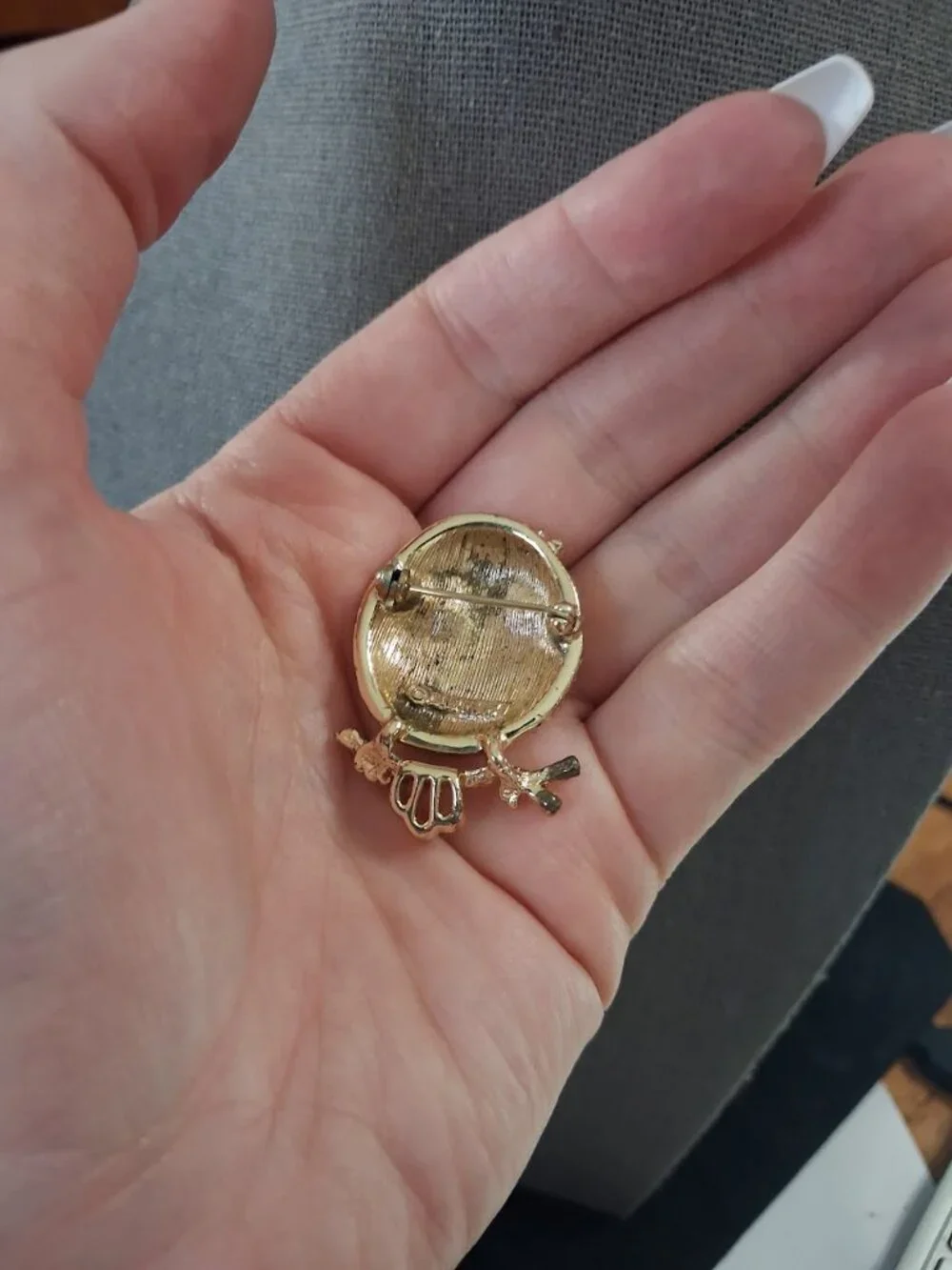 Vintage Sarah Coventry Owl brooch - Picture 2 of 2